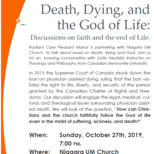 Death, dying, and the god of life