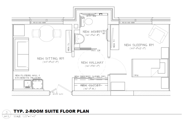 wellness suite layout 2 room